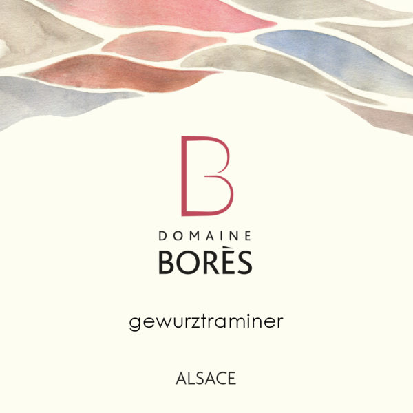 étiquette_Gewurztraminer Vin d'Alsace Domaine Borès Reichsfeld