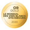 Médaille OR Gold Concours Mondial Vin Blanc 2020 Reve de Pierres - Domaine Bores Reichsfeld Alsace Schieferberg
