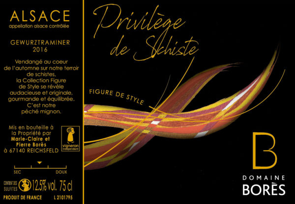 gewurztraminer_privilège_de_schistes_2016_Vin d'Alsace Domaine Borès Reichsfeld