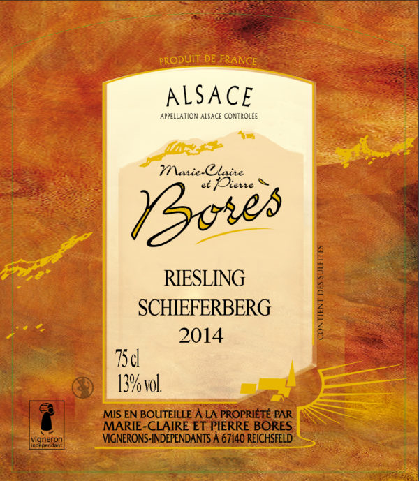 riesling_schieferberg_2014_Vin d'Alsace Domaine Borès Reichsfeld