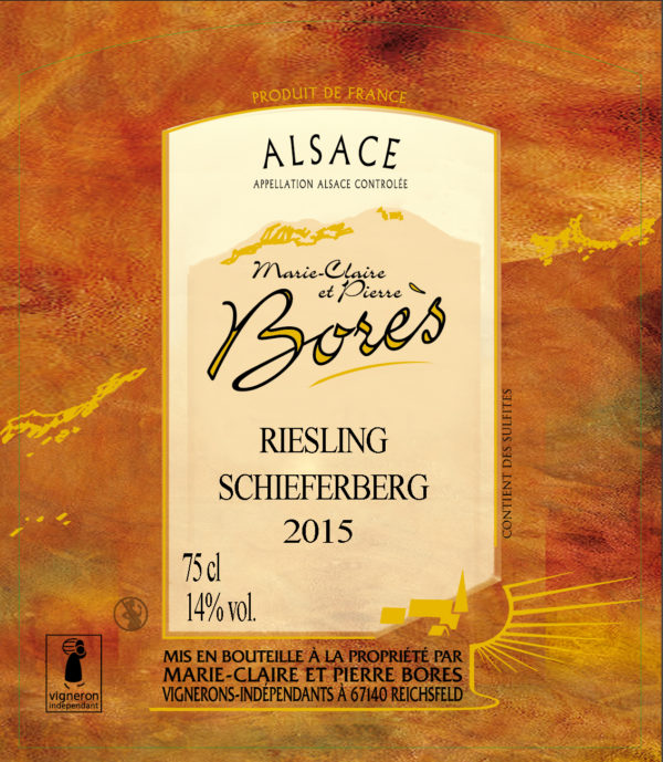 riesling_schieferberg_2015_Vin d'Alsace Domaine Borès Reichsfeld